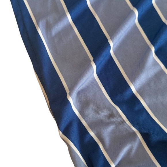 Eloquii Blue Faux Wrap Tie Front Maxi Dress - Picture 9 of 15